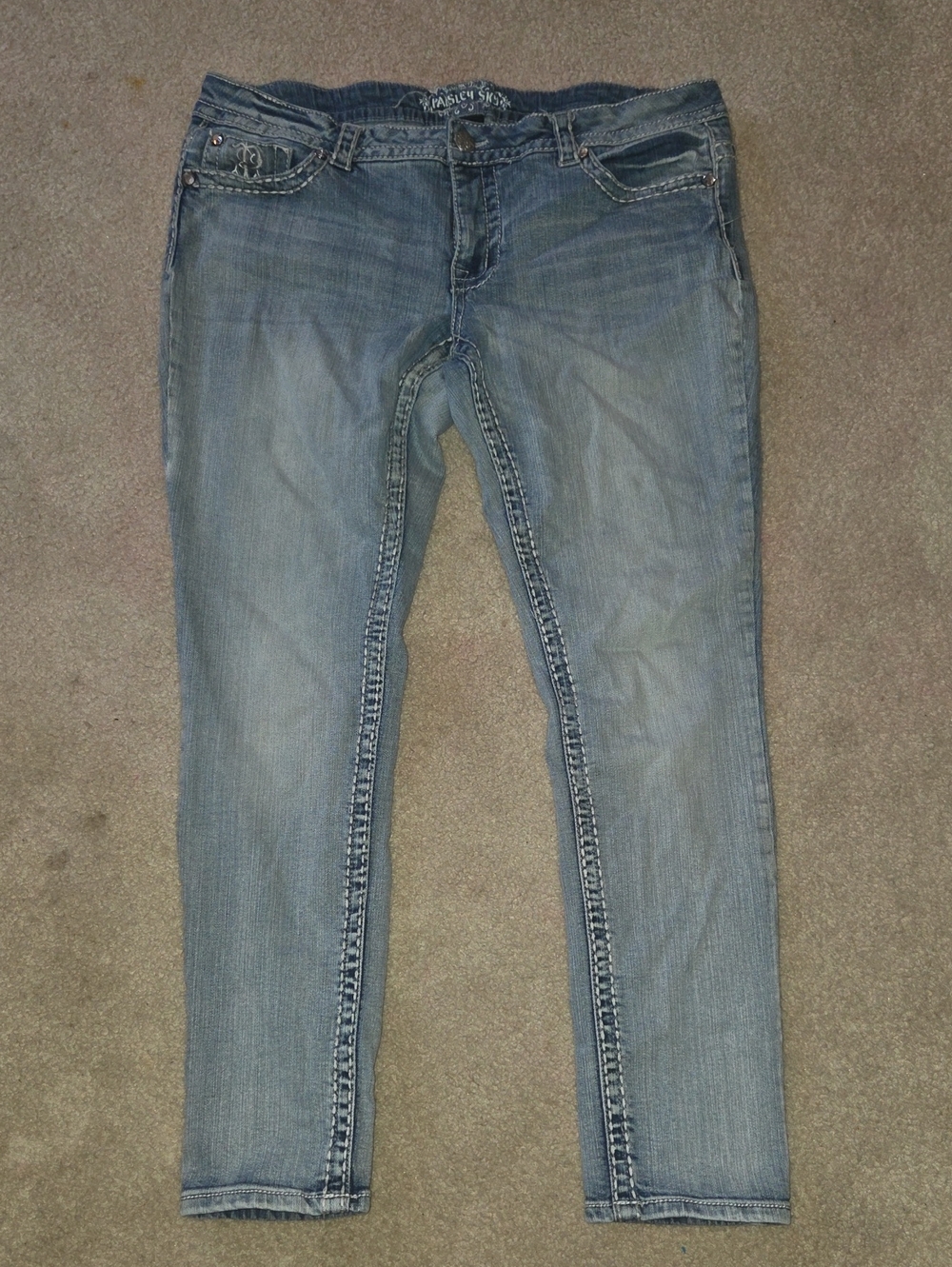 Paisley Sky Women’s Light Blue Slim Fit Jeans